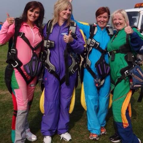 These Brave Girls undertook a Sky Dive parachute jump to raise lots of money for the Trust Headcorn 2014.jpg